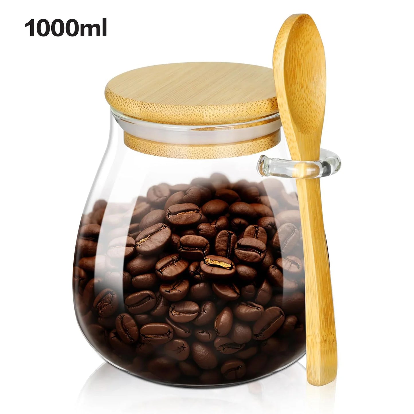 Airtight Glass Food Storage Jar with Lid